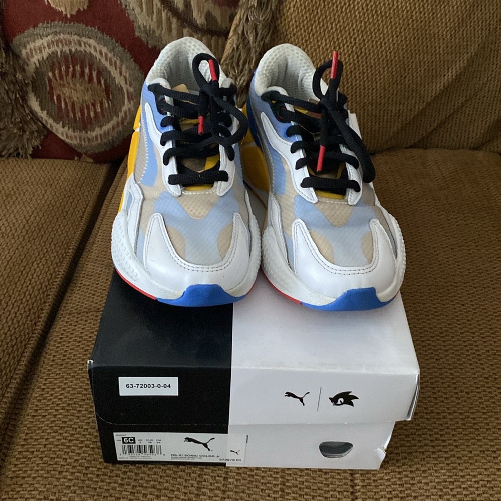 RS-X3 Sonic Color Jr Puma White-Gold Rod